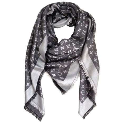 louis vuitton monogram denim shawl uk|louis Vuitton Monogram shawl black.